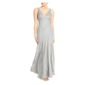 Sequin hearts prom metallic gown dress size 7